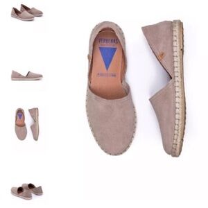VERBENAS Spain 41 Creamy Beige Carmen Suede Espadrilles Shoes Slides Sandals